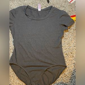 Gray large body suit